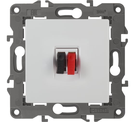 Изображение товара Аудиорозетка ЭРА Elegance IP20, белый 14-3111-01 Б0034320