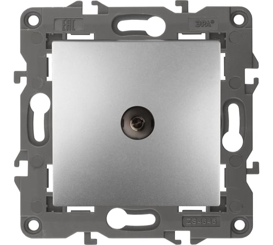 Изображение товара Розетка TV ЭРА 14-3101-03 одиночная, IP20, Elegance, алюминий Б0034292