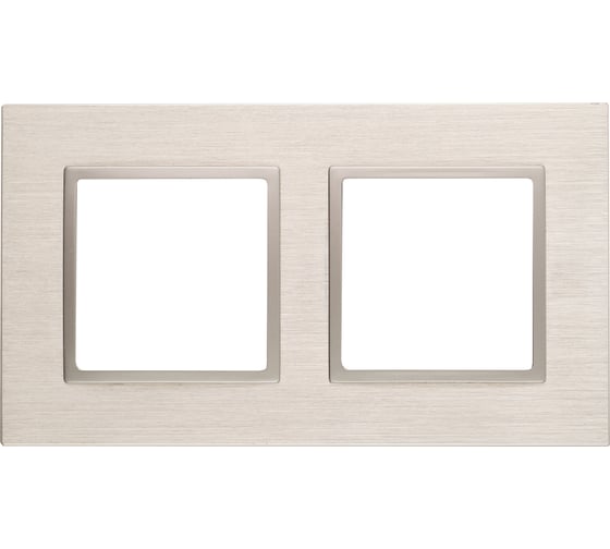 Изображение товара Рамка ЭРА 14-5202-04 на 2 поста, металл, Elegance, шампань+шампань Б0034548