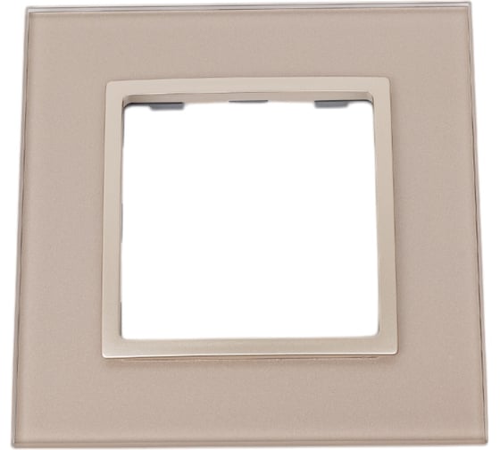 Изображение товара Рамка ЭРА 14-5101-04 на 1 пост, стекло, Elegance, шампань+шампань Б0034473
