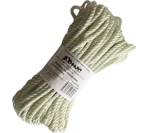 Изображение товара Полиамидная веревка Комус 6 мм, 30 м 1267484
