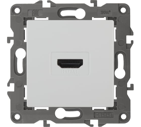 Изображение товара Розетка HDMI ЭРА 14-3114-01 IP20, Elegance, белый Б0034332