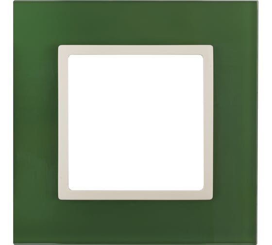 Изображение товара Рамка ЭРА 14-5101-27 на 1 пост, стекло, Elegance, зелёный+слоновая кость Б0034481