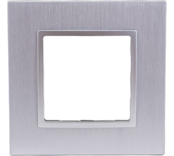 Изображение товара Рамка ЭРА 14-5201-03 на 1 пост, металл, Elegance, алюминий+алюминий Б0034541