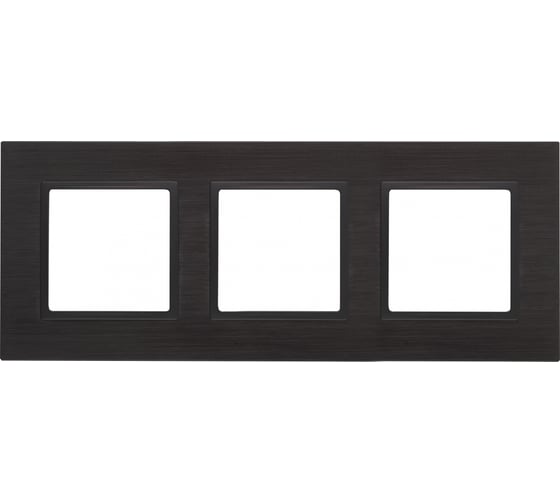 Изображение товара Рамка ЭРА 14-5203-05 на 3 поста, металл, Elegance, чёрный+антрацит Б0034555