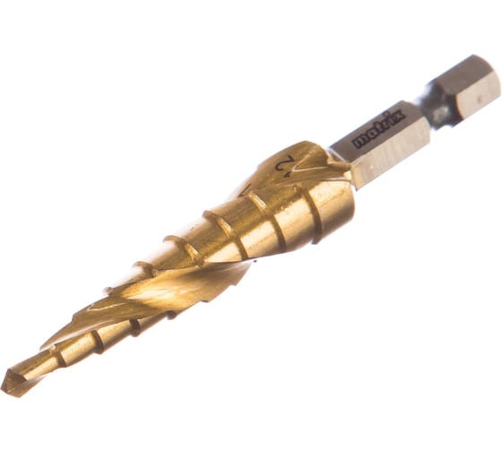 Изображение товара Сверло ступенчатое (4-12 мм; HSS-TiN) MATRIX 72353