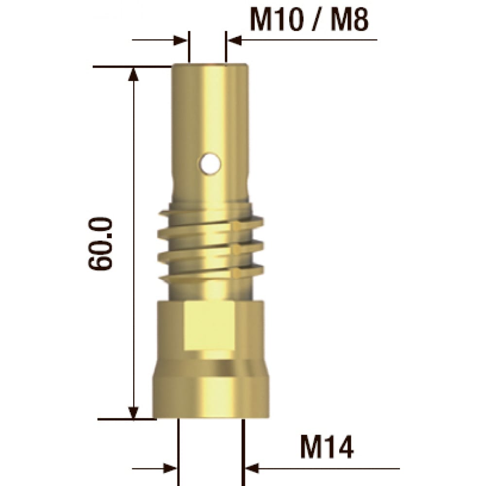 Адаптер контактного наконечника FUBAG адаптер контактного наконечника m8 25 мм 5 шт