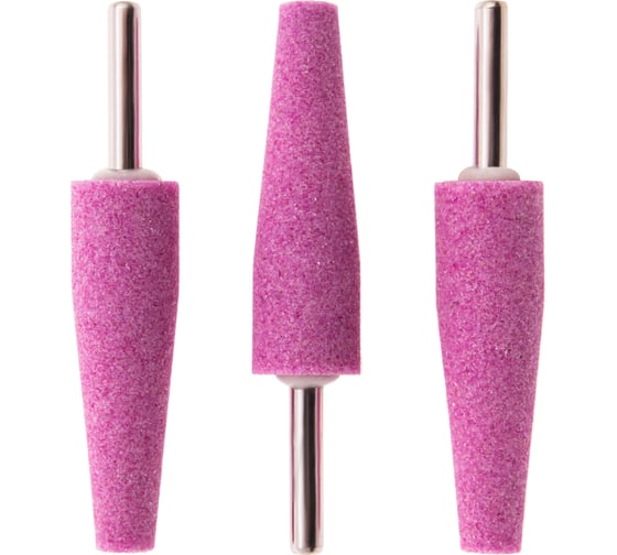 Изображение товара Шарошка абразивная (3 шт; 19x60x6 мм; F46; конус удлиненный) MATRIX 76001