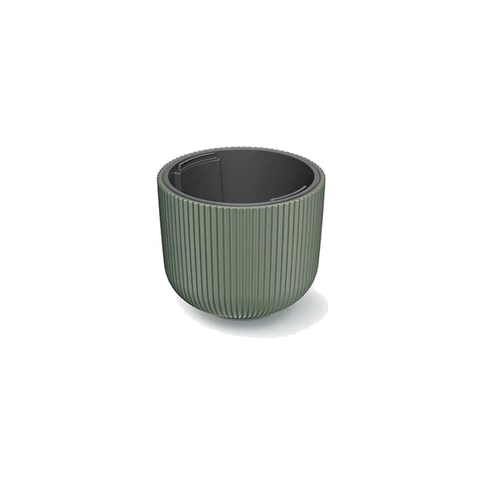 Изображение товара Кашпо с вкладышем Prosperplast MILLY 4,5 л зеленое d24 см напольное