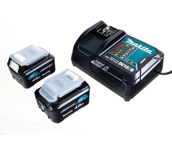 Изображение товара Набор 2 аккумулятора BL1041B+ зарядное устройство DC10SB Makita 197641-2