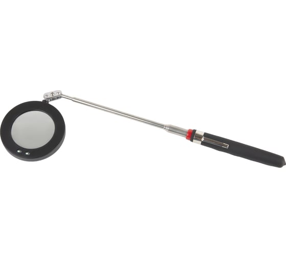 Изображение товара Смотровое круглое зеркало на телескопической рукоятке со светодиодной подсветкой WDK-65452 WIEDERKRAFT