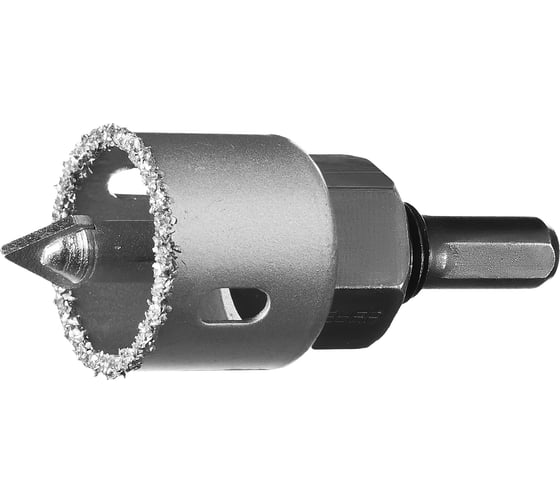 Изображение товара Коронка-чашка в сборе с державкой и сверлом ЗУБР Профессионал 32х25 мм, карбид-вольфрамовая крошка 33360-032_z01