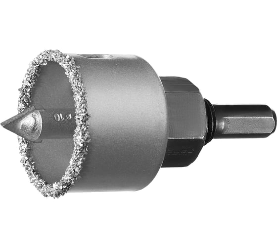 Изображение товара Коронка-чашка в сборе с державкой и сверлом ЗУБР Профессионал 38х25 мм, карбид-вольфрамовая крошка 33360-038_z01