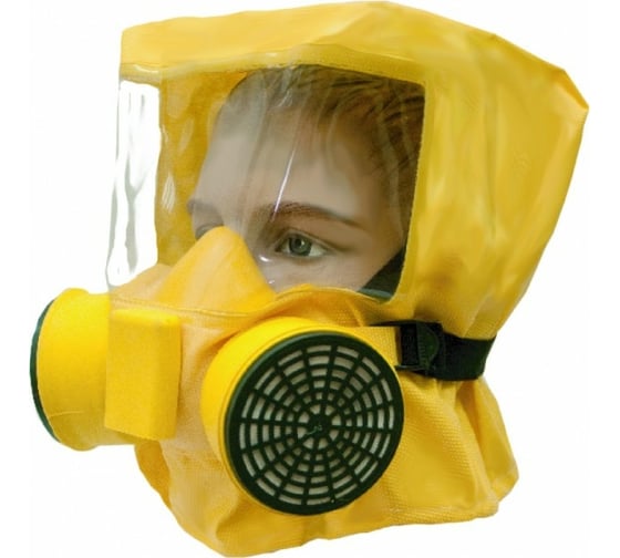 Изображение товара Универсальный фильтрующий самоспасатель с полумаской Шанс Е 112433