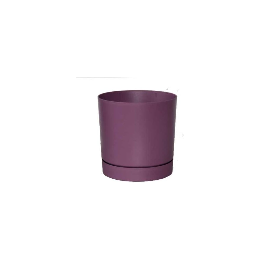 Изображение товара Кашпо с поддоном Prosperplast DPOP200-4985U TUBO P 4.6 л круглая марсала