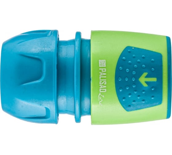 Изображение товара Соединитель быстросъемный для шланга 1/2-3/4",с аквастоп PALISAD LUXE 66267