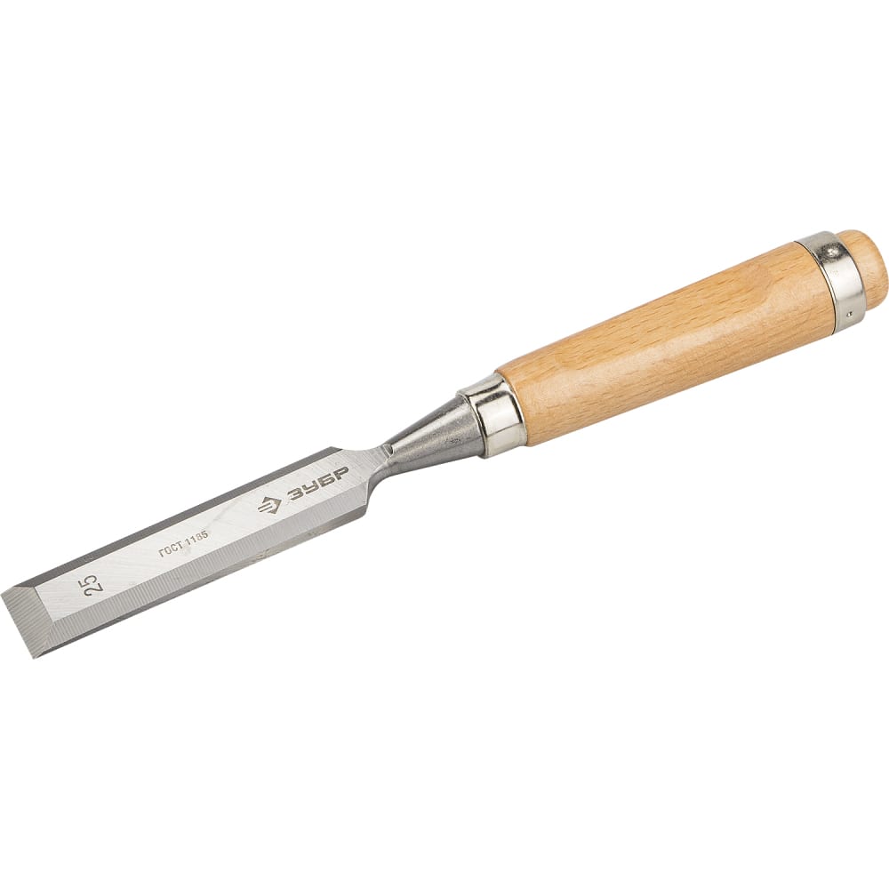 фото Стамеска-долото с деревянной ручкой, хромованадиевая, 25мм зубр эксперт 18096-25