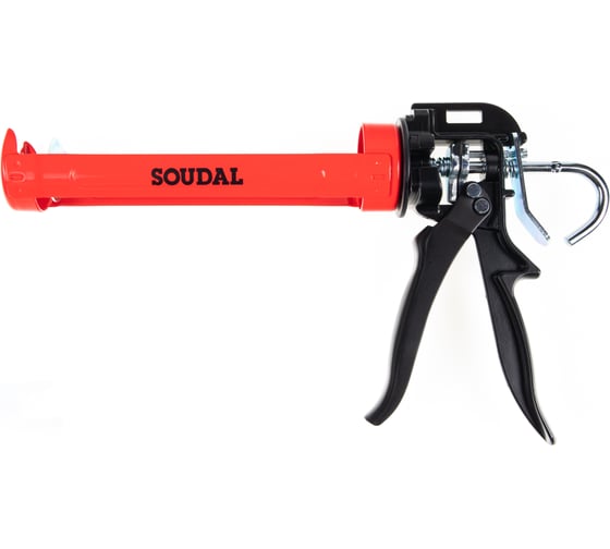Изображение товара Пистолет под герметики Soudal красный, 300мл 106617