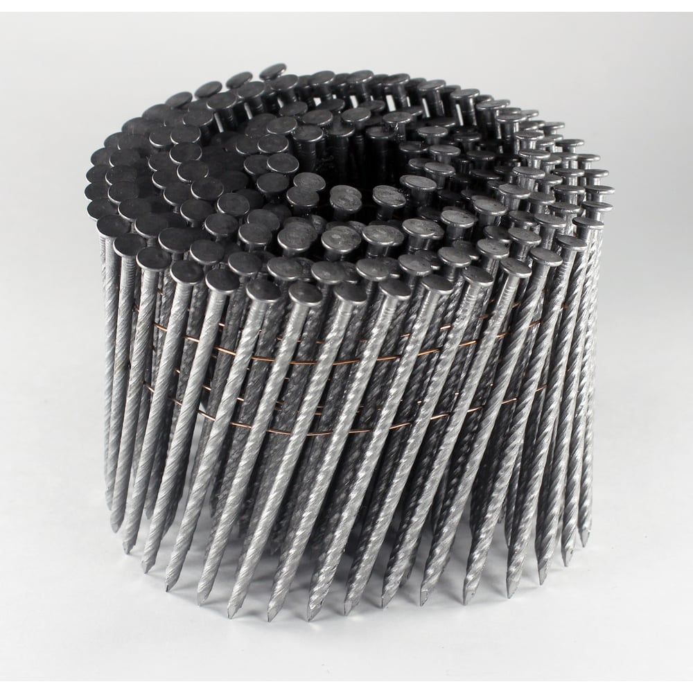 Изображение товара Барабанный гвоздь СПГФ Стандарт 88х2.8 мм, винтовой светлый, 4500 шт. ГБ_0882.8_Вт_Св_СПГФ