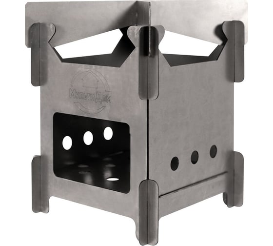 Изображение товара Складная печь-щепочница МУЛЬТИДОМ ПМ-07 размер 19,5x19,5x25 см МТ84-189