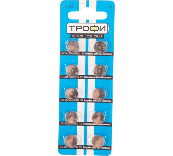 Изображение товара Батарейки Трофи G12 386 LR1142, LR43 C0035049