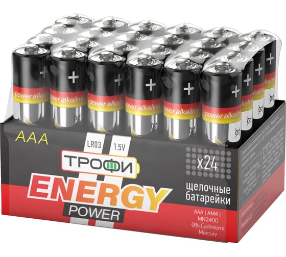 Изображение товара Батарейки Трофи LR03-24 bulk Б0035375