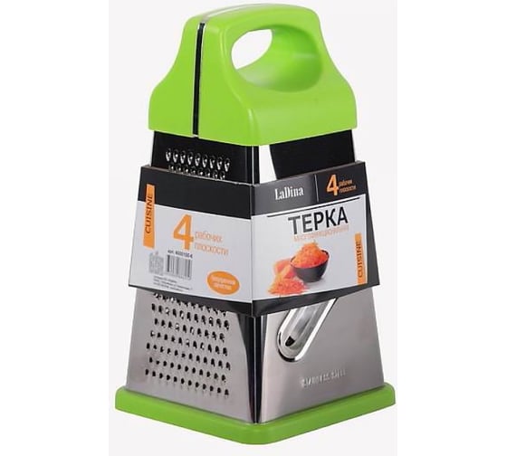 Изображение товара Терка Ladina 4 плоскости, пластмассовая ручка, 23 см 4000100-6