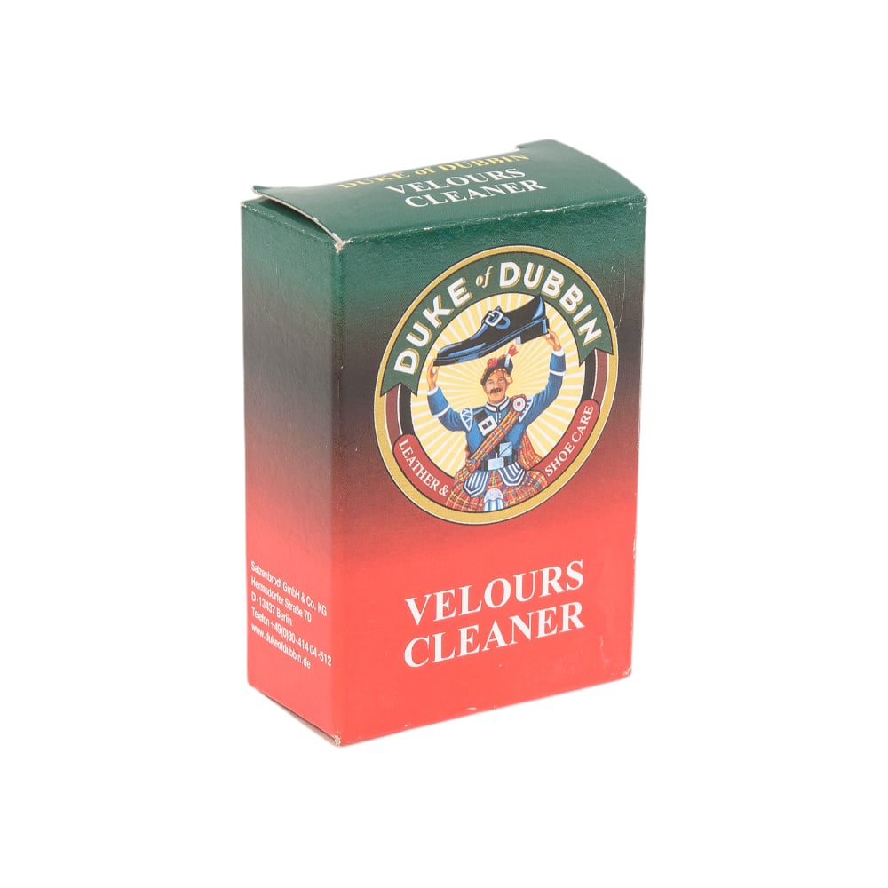 Ластик для удаления трудных пятен на изделиях из замши, велюра и нубука Duke of Dubbin Duke Velour Cleaner 7690000