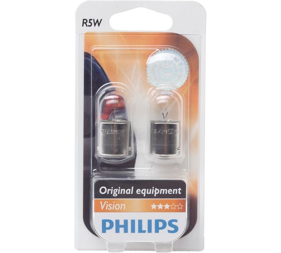 Изображение товара Автолампа PHILIPS R5W BA15s, 2шт 12V ,1,10 12821B2