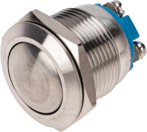 Изображение товара Антивандальная кнопка REXANT d19, без фиксации, 2c винт, OFF-(ON), сфера (PBS-28В, A19-A2), 10 шт. 36-3410