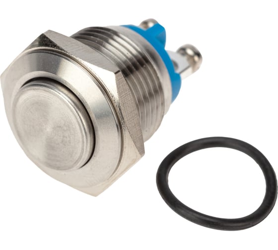 Изображение товара Антивандальная кнопка REXANT d16, без фиксации (2с винт), OFF-(ON) выпуклая (A16-A3), 10 шт. 36-3231