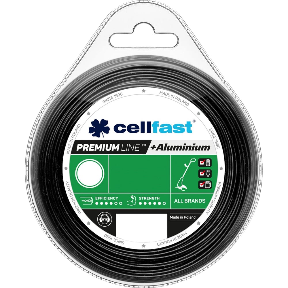 Круглая леска для триммеров Cellfast, цвет черный 35-036 PREMIUM - фото 1