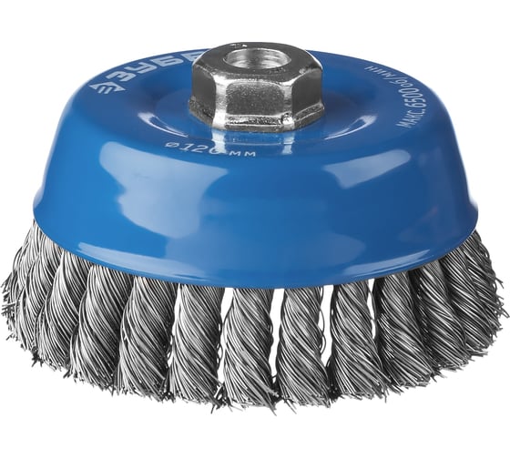 Изображение товара Щетка чашечная (120 мм; М14; плетеные пучки стальной проволоки 0.5 мм) для УШМ 35275-120_z02