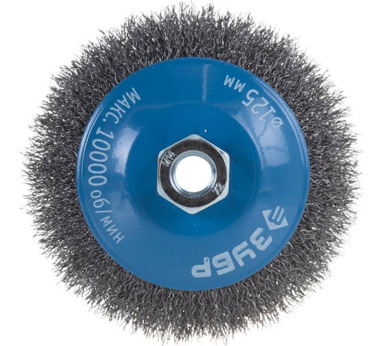 Изображение товара Щетка коническая (125 мм; М14; витая стальная проволока 0.3 мм) для УШМ 35265-125_z02