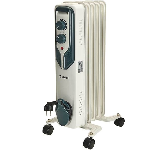 Изображение товара Масляный обогреватель DELTA D08-5, 1000Вт, 5 секций Р1-00014255