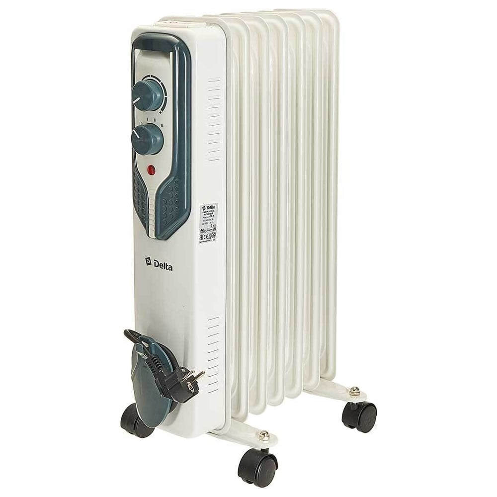 Изображение товара Масляный обогреватель DELTA D08-7 мощностью 1500Вт с 7 секциями
