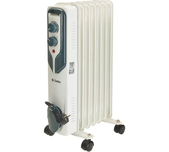 Изображение товара Масляный обогреватель DELTA D08-7, 1500Вт, 7 секций Р1-00014252