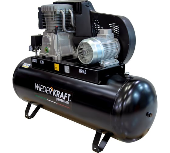 Изображение товара Стационарный воздушный компрессор 200л 606л/мин WIEDERKRAFT WDK-92060
