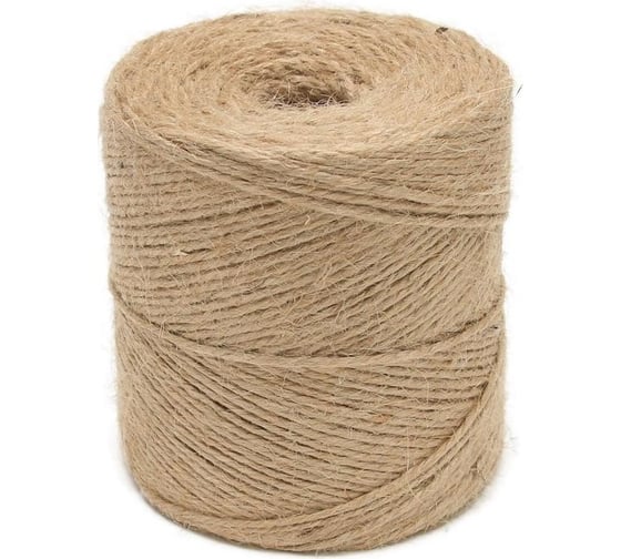 Изображение товара Джутовый шпагат Комус полиров.1,2 ктекс, в бобине 500 м, 0,56 кг 517285