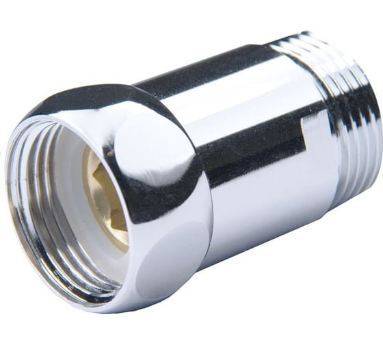 Изображение товара Соединение для полотенцесушителя TIM прямое 1x1 вн/нар, хром 772374