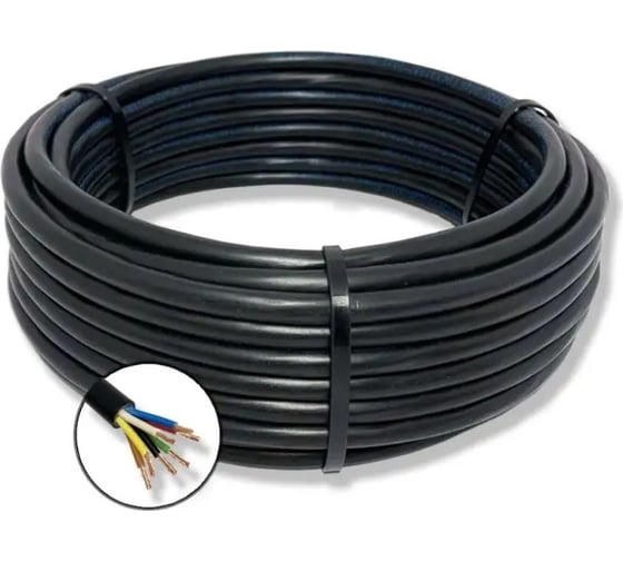 Изображение товара Гибкий кабель ПРОВОДНИК автомобильный КГВВА 7x1 мм2, 50м OZ87229L50