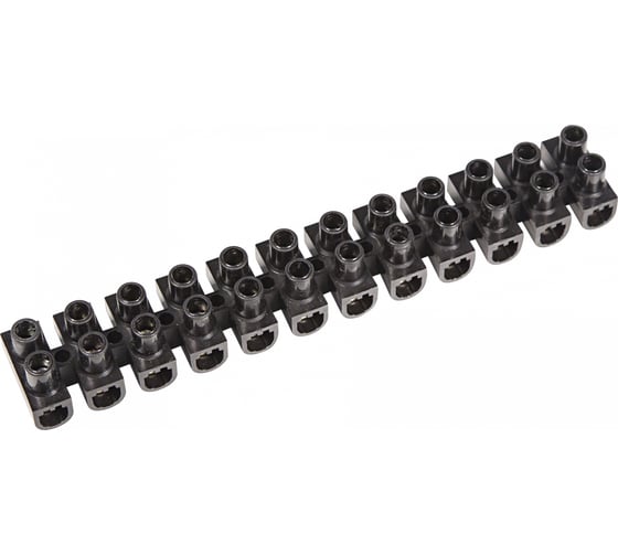 Изображение товара Клеммная винтовая колодка REXANT KВ-10 4-10, ток 10A, полипропилен черный ЗВИ 10 шт 07-5010-2