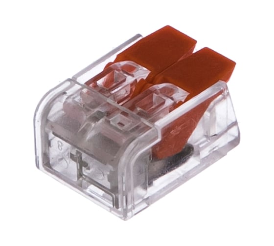 Изображение товара Универсальная компактная клемма REXANT СМК 221-412, 2-проводная до 4,0 мм2, 50 шт. 07-5202