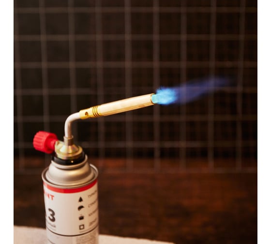 Изображение товара Газовая горелка-насадка Rexant GT-18 механическая с регулятором паяльного типа 12-0018