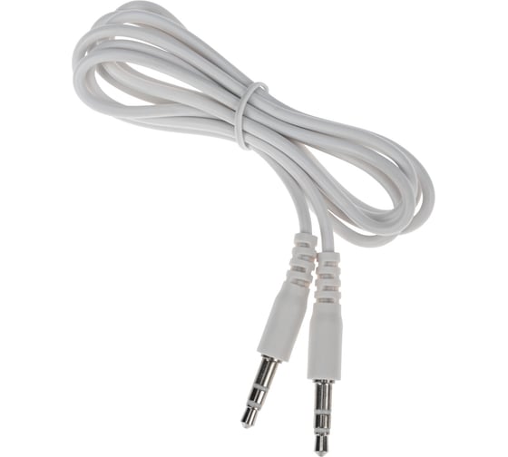 Изображение товара Аудио кабель REXANT 3,5 мм штекер-штекер 1м белый 18-1110