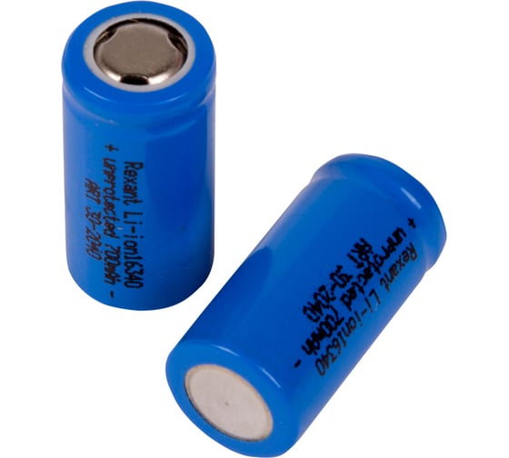 Изображение товара Аккумулятор Rexant Li-ion 16340 CR123A unprotected 700 mAH 3.7 В 10 шт 30-2040
