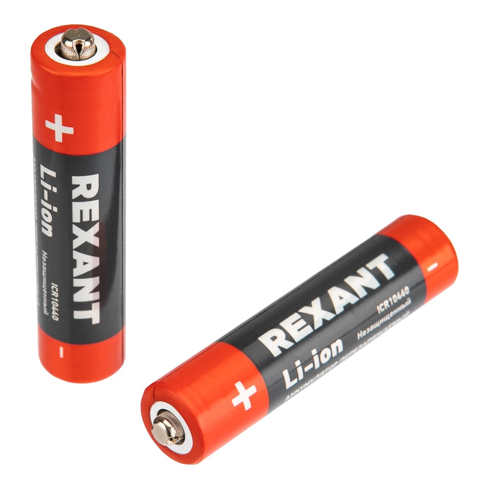 Изображение товара Аккумулятор Rexant Li-ion 10440 unprotected 320 мАч 3.7 В 10 шт