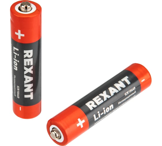 Изображение товара Аккумулятор Rexant Li-ion 10440 unprotected 320 mAH 3.7 В 10 штук 30-2065