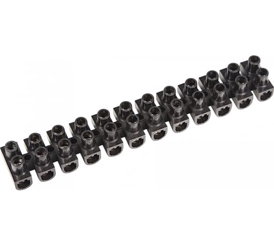 Изображение товара Клеммная колодка винтовая REXANT KВ-25 10-25 , ток 60A, полипропилен черный ЗВИ 10 шт 07-5025-2