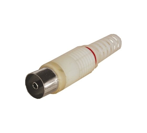 Изображение товара TV-разъем PROCONNECT гнездо без пайки, белый 05-2043-2